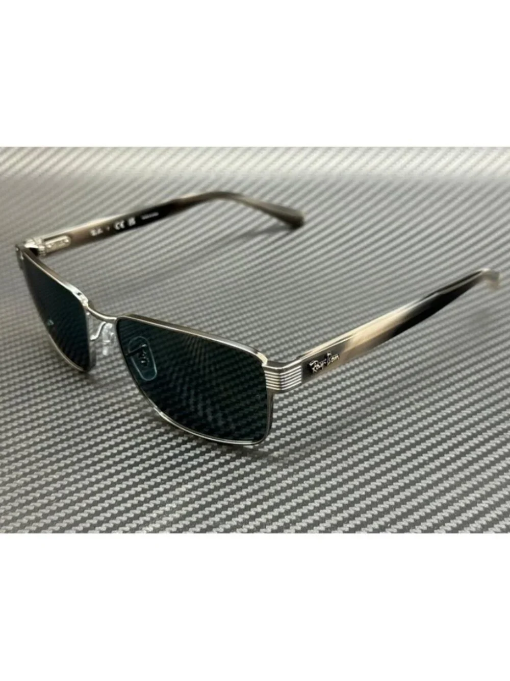 New Ray-Ban Men Gunmetal Sunglasses 62-18-145